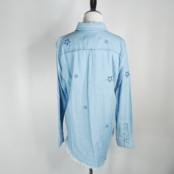 PISTOLA Stitch Fix Starlight Chambray shirt blue - Picture 4 of 8